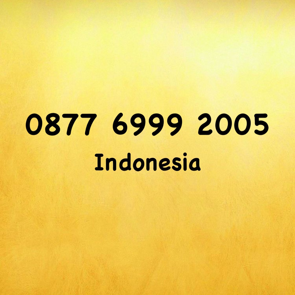Nomor Cantik XL Bebas Seri Tahun - 05 - 0877 6999 2005