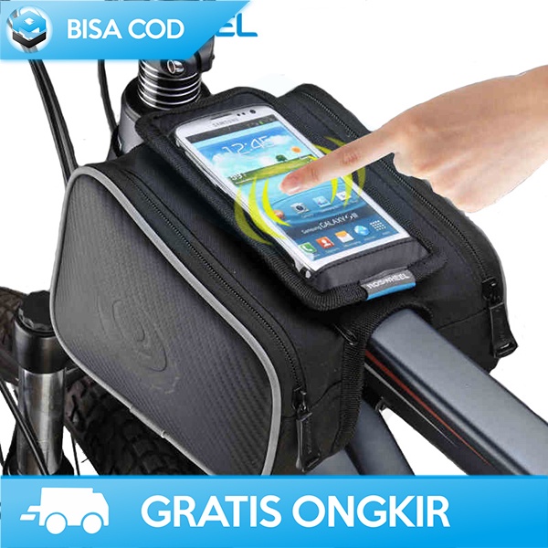 KANTONG SEPEDA TAS RAINPROOF ROSWHEEL CASE SMARTPHONE TAHAN AIR 6 INCH