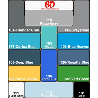 Background Paper Kertas Polos Seamless BD Uk. 2.72x11 Mtr