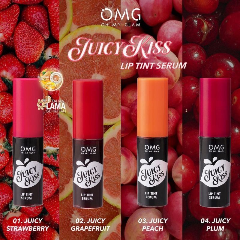 OMG Oh My Glam Juicy Kiss Lip Tint Serum | Liptint