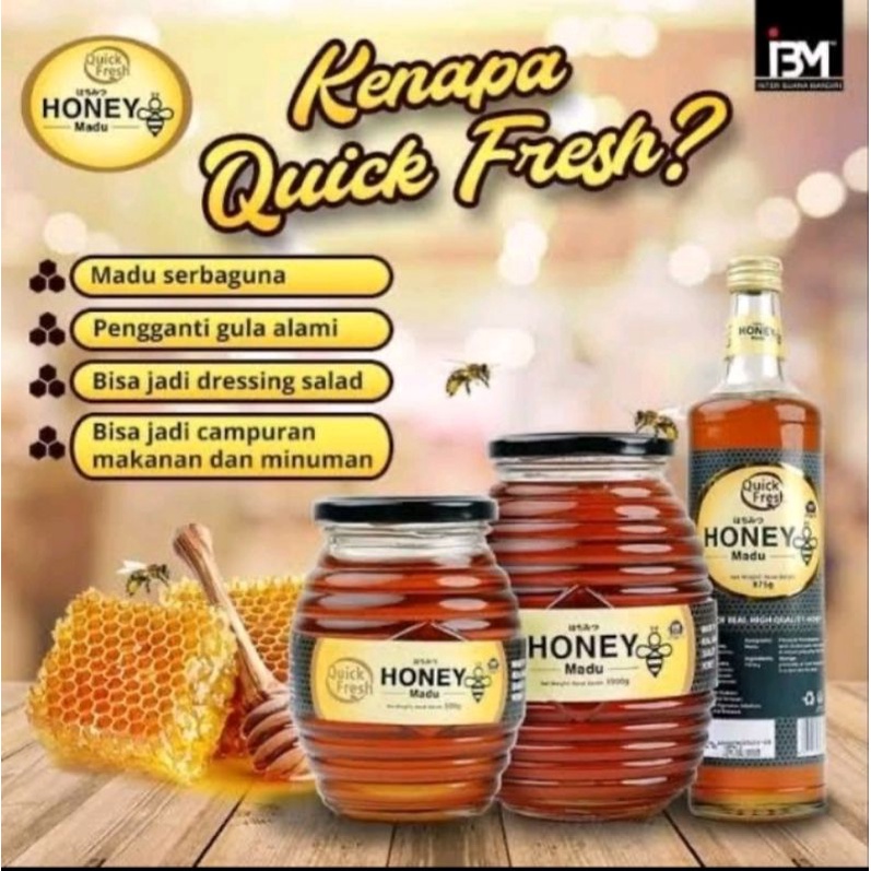 

Madu Murni Asli Quick Fresh Honey 1000 gr/1kg