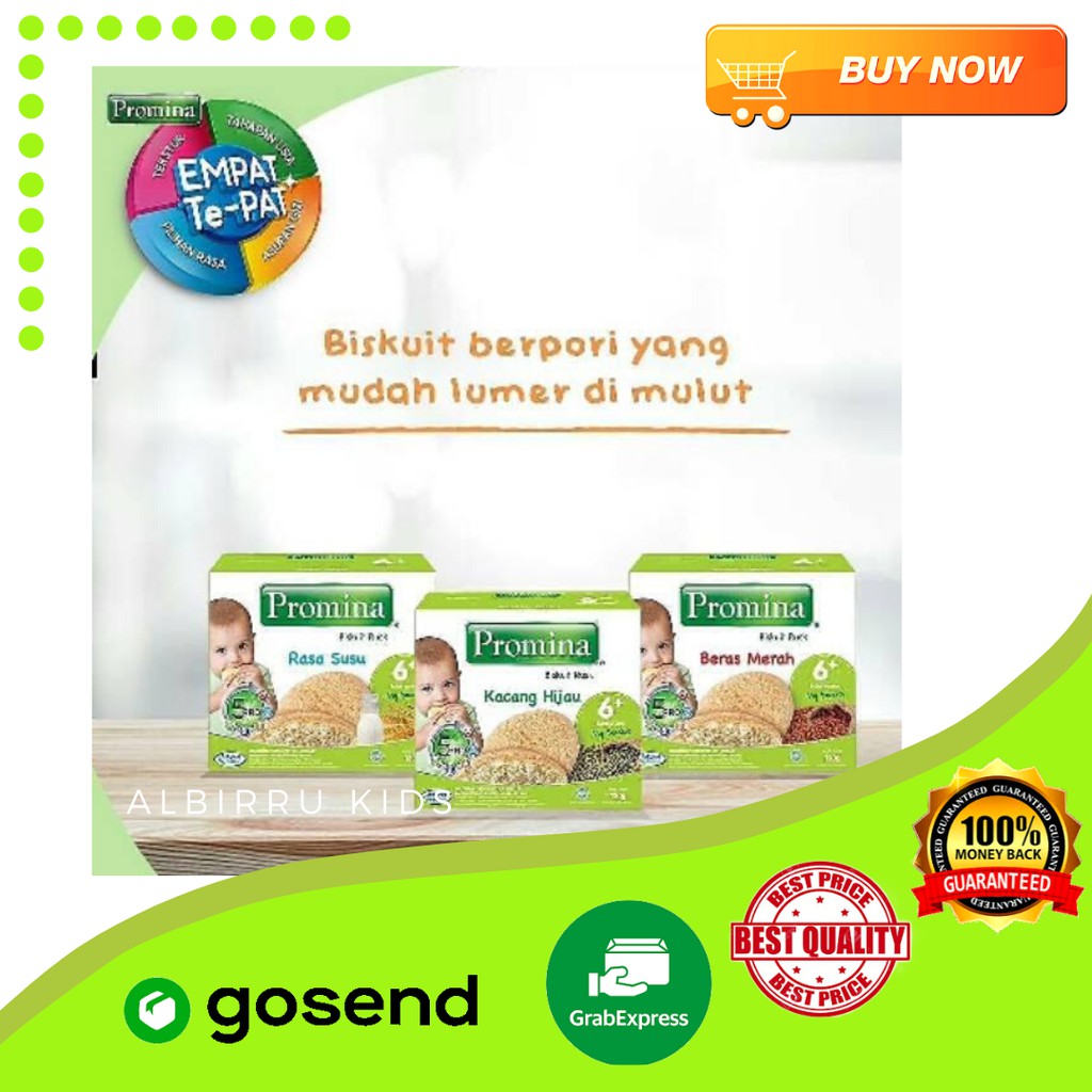 SNACK SEHAT BAYI CEMILAN JAJANAN BABY PROMINA BISKUIT RUSK AK252