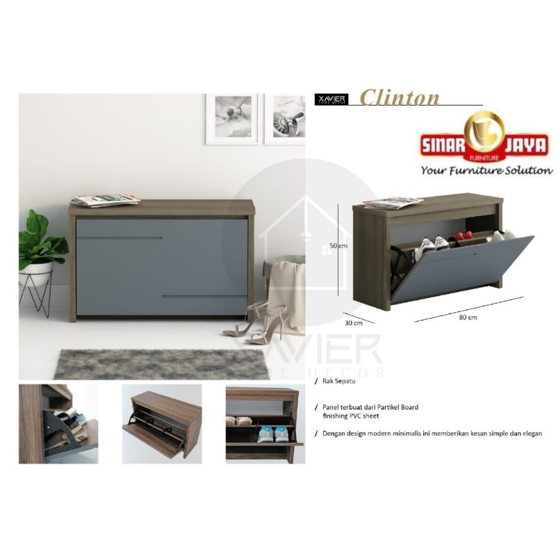 Rak Sepatu Clinton-Xavier