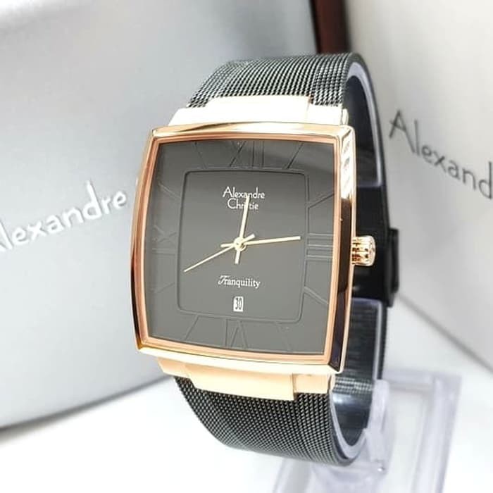 ORIGINAL Jam Tangan Pria Alexandre Christie Stainless AC 8329 / AC8329 / 8329 Garansi Resmi 1 Tahun.