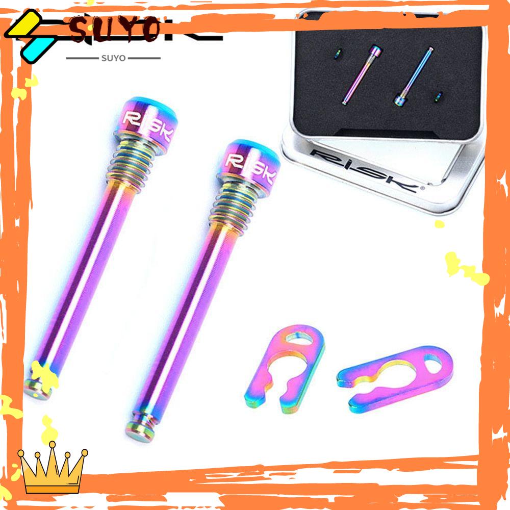 Suyo 2pcs Pin Pengencang Cakram Hidrolik Sepeda MTB Bahan Titanium