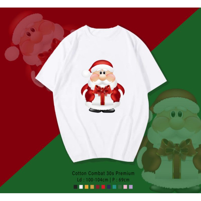 T-SHIRT / TUMBLR TEE KAOS SANTA GIFT OVERSIZE PREMIUM