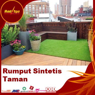 Rumput Sintetis Outdoor Meteran Ukuran 2x3 meter Type Jepang 3 cm Untuk Taman Bisa custom Dari Raditya Desain Art