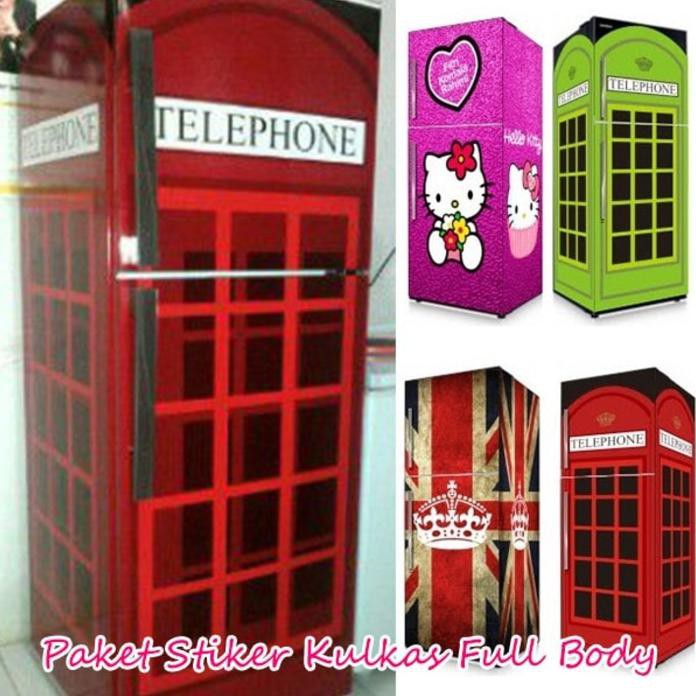 Stiker Kulkas 2 Pintu Full Body
