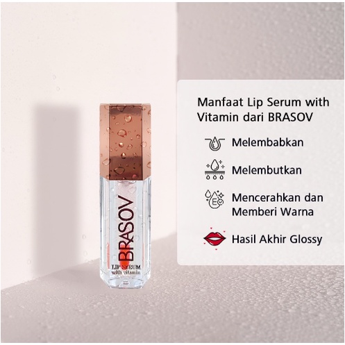 Brasov Lip Serum With Vitamin &amp; Pelembab Bibir