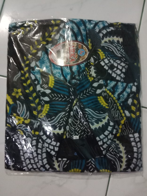 Diskon Bswart Batik Hrb026 Kenongo Hem Pendek Padi Pekalongan M L Xl Batik Pria Murah Modern Grosir
