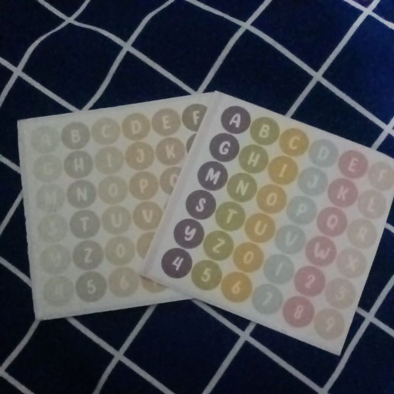 

Sticker Aesthetic Alphabet/Stiker Jurnal