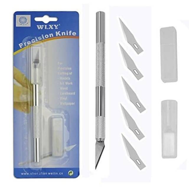 

WLXY 9309 Gagang Pisau Cutter + Refill untuk Servis IC / Ukir Precision Knife Set ( 1006273 )