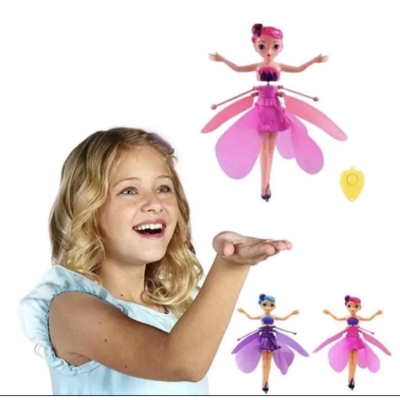 Mainan Peri Terbang Sensor Tangan - Boneka Peri Terbang