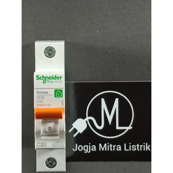 MCB DOMAE SCHNEIDER 1 PHASE 20A ORIGINAL ASLI