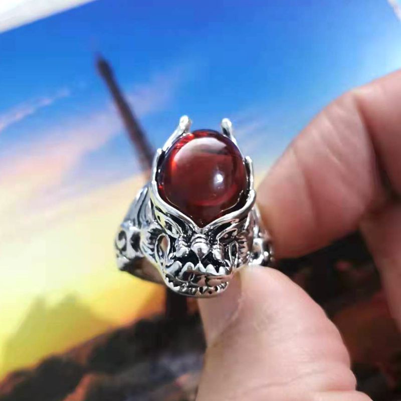 Cincin ruby Gaya retro