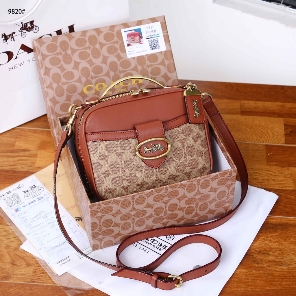 Coa Lunch Box Bag + Box Crossbody or Shoulder Bag 9820