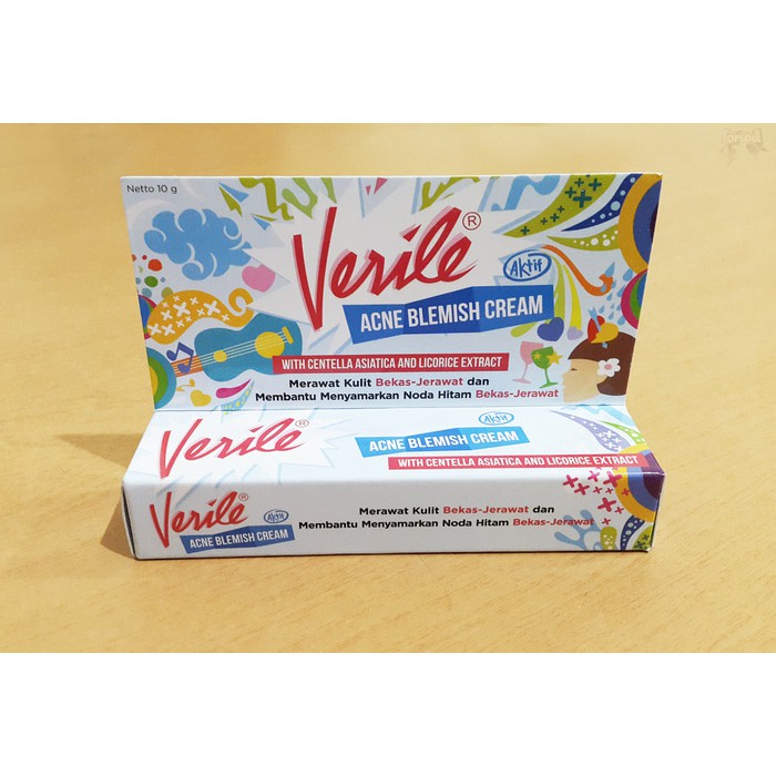 Review Verile Acne Blemish Cream Untuk Noda Bekas Jerawat  