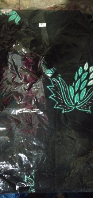 Kemeja Batik Kode Pb 4066 | Batik Sakura Hijau | Risna Batik Hrb026