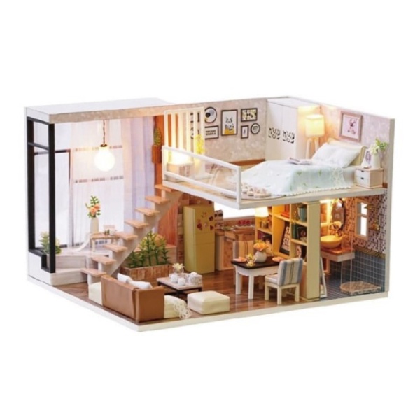 

Jual DIY Do It Yourself Miniature Waiting for The Time Wooden Dollhouse Limited
