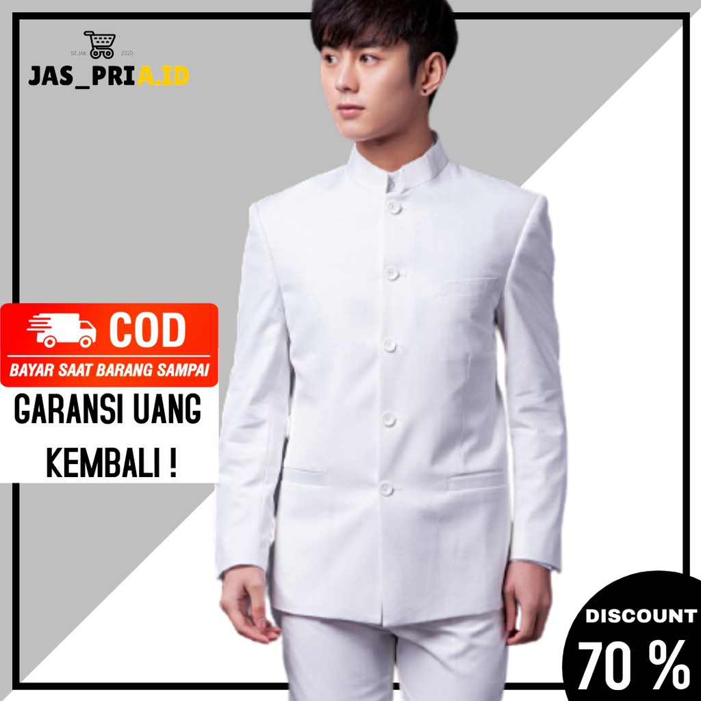 JAS MANDARIN PUTIH JAS PRIA JAS FORMAL
