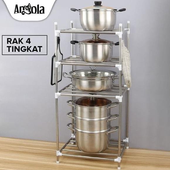 Angola Rak Dapur Peralatan E15 Penyimpanan Rak Panci Tempat Alat Dapur 80Dw43Yc68