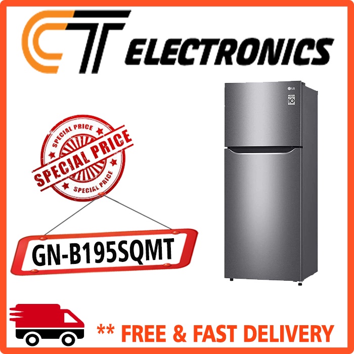 LG GN-B195SQMT KULKAS 2 PINTU INVERTER GNB195SQMT GNB195 195SQMT