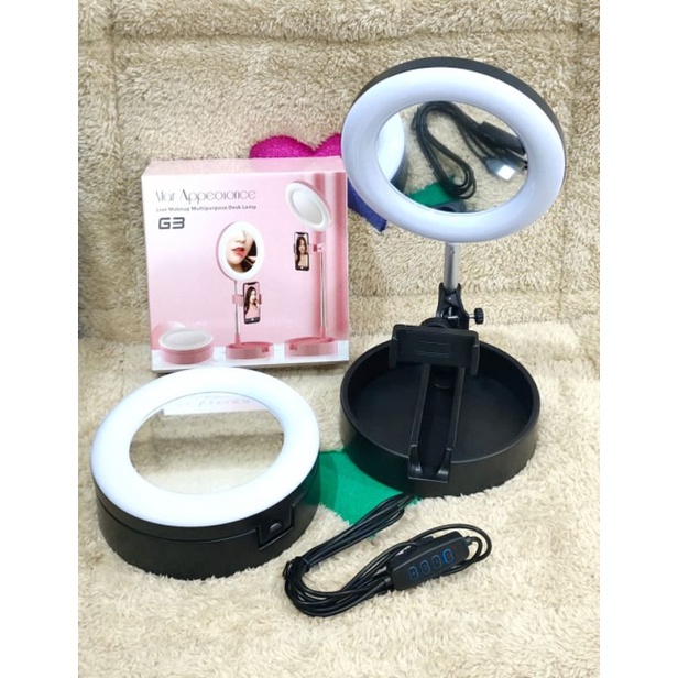 Lampu Selfie Ring Light LED/LED Selfie Ring Light Desktop Phone Holder⭐ImOlshop⭐