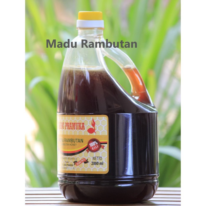 

Madu Rambutan Pramuka 2 Liter - Madu Asli Murni 100% Organik Raw Honey