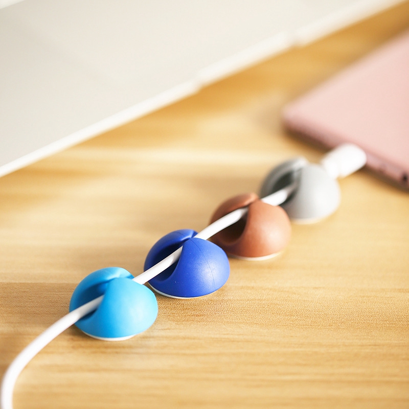 Data Cable Storage Organizer for Desktop wire clamp punch-free simple and convenient