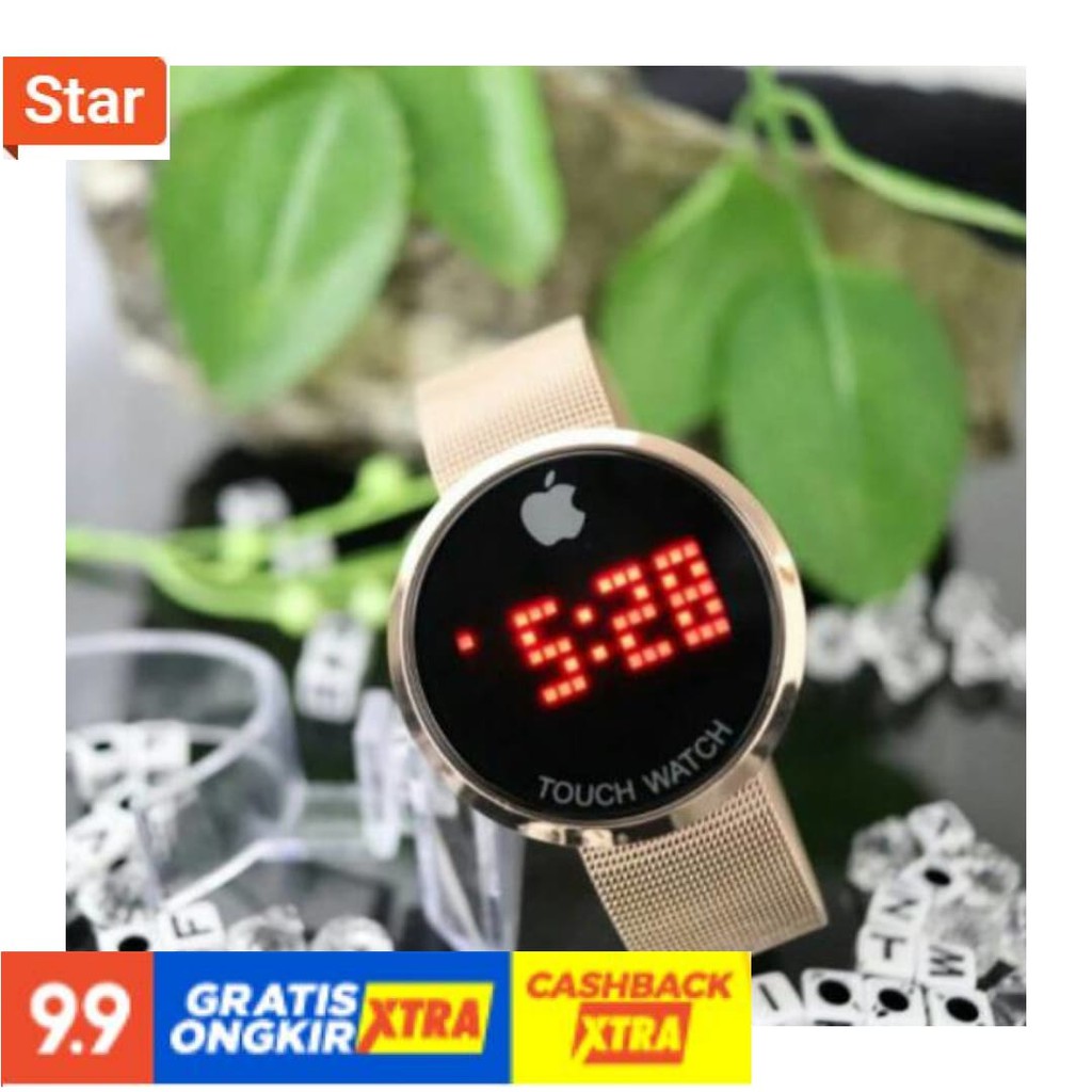 BEST SELLER  - ANTI AIR IMPORT HITAM PUTIH POLOS / COD JAM TANGAN PRIA DAN WANITA IPHONE BULAT