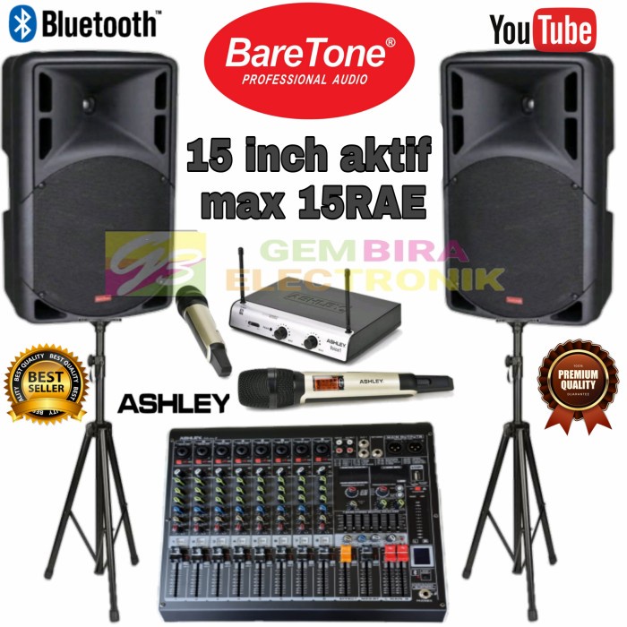 Paket New Speaker Baretone 15 inch15rae Bluetooth Original Sound