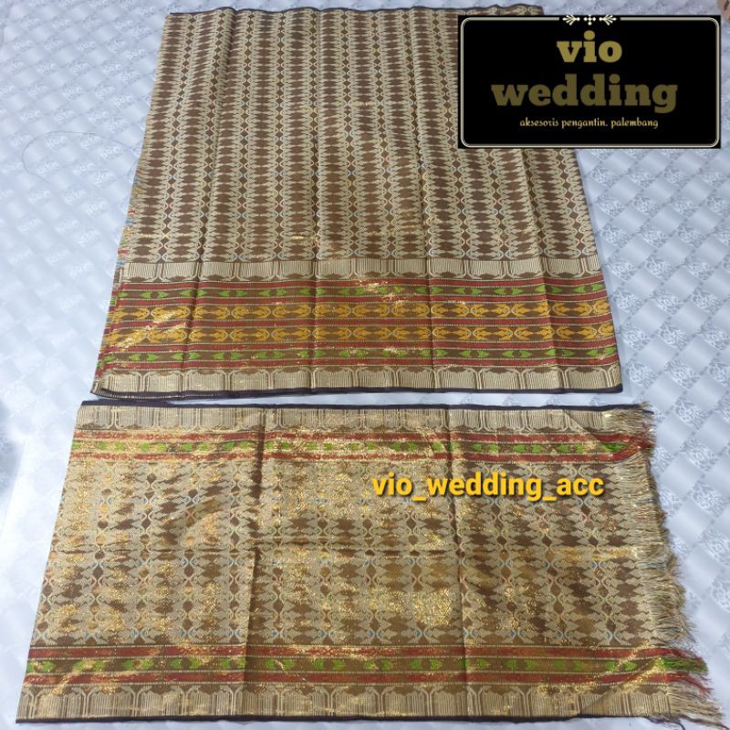 kain songket + slendang MURAH