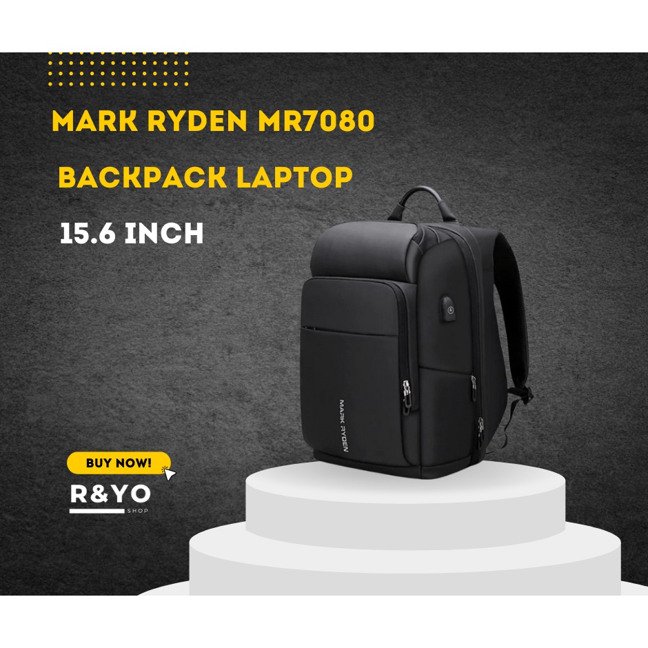 MARK RYDEN MR7080 Backpack Bag USB - Tas Ransel Laptop 15.6 Inch