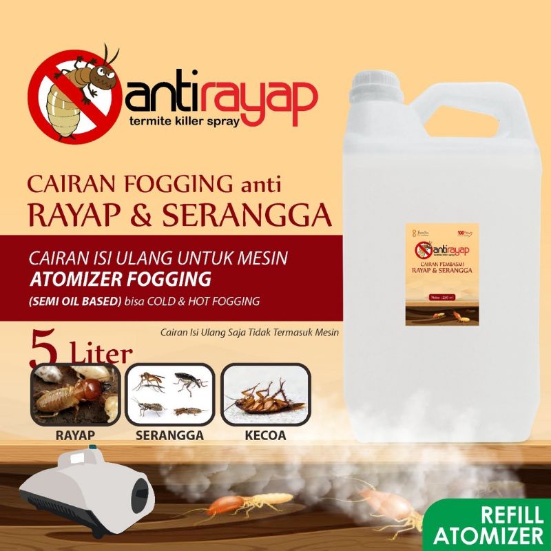 Cairan fooging pembasmi rayap dan serangga kemasan jurigen 5 liter