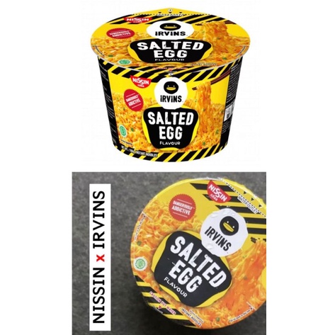 Irvin salted egg nissin noodle cup