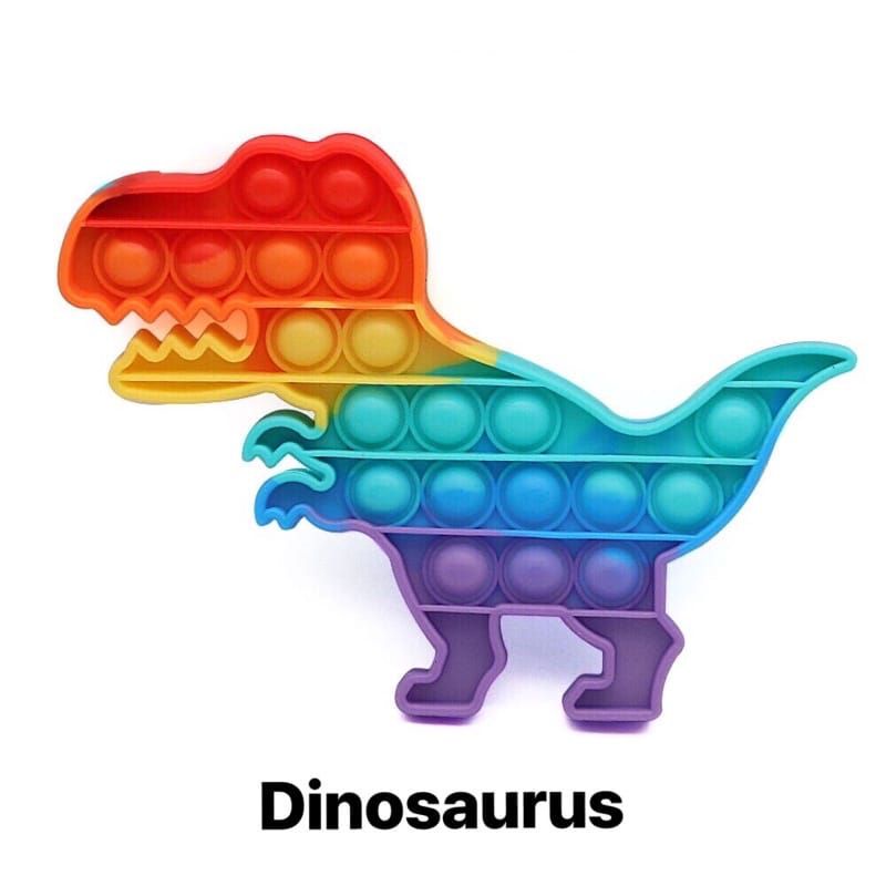 Mainan pop it murah popit Pop Its Square rainbow multicolor Fidget Toy Push bubble-2