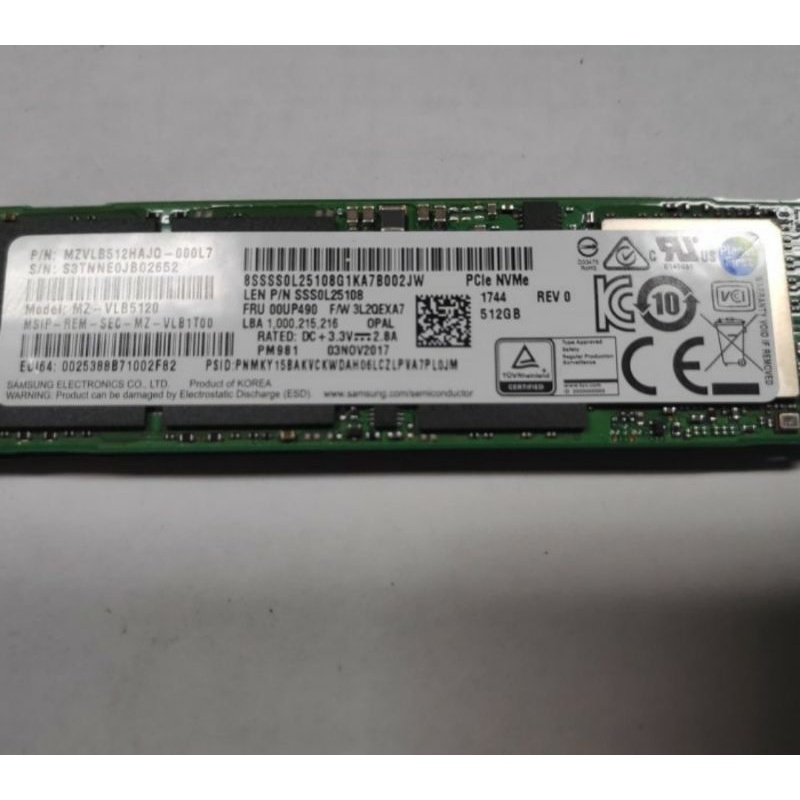 ssd samsung pcie NVMe M. 2 512Gb