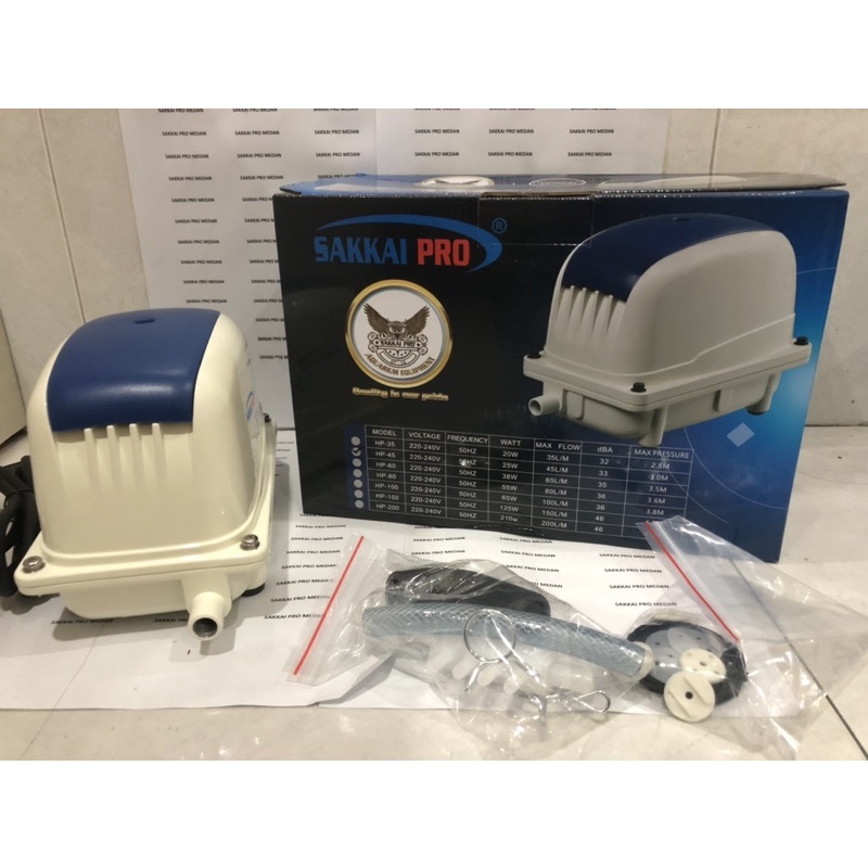 SAKKAI PRO HP 100 AIR PUMP HI BLOW AERATOR POMPA UDARA KOLAM AQUARIUM
