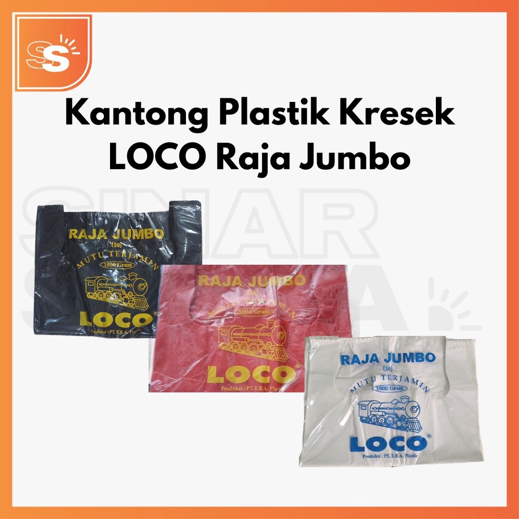 Kantong Plastik Kresek Loco Jumbo Ukuran 50