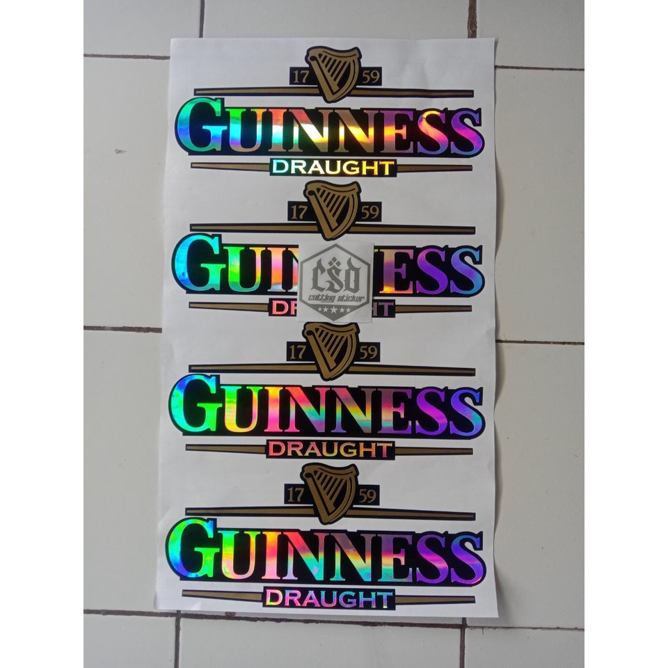 striping guinness/ sticker guinness/cutting guinness/striping guinness scoopy