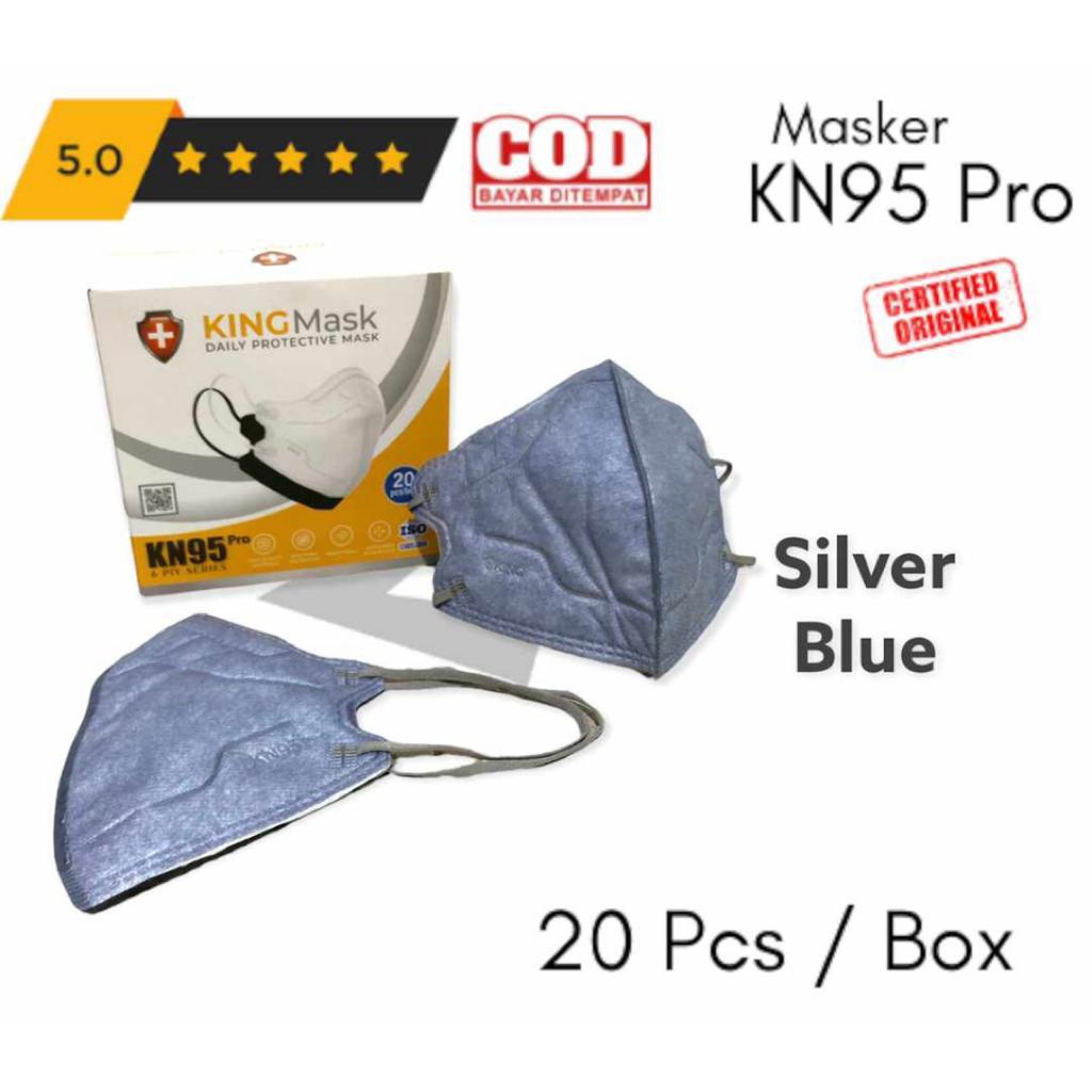 Masker KN95 PRO / KF94 PRO 6ply model AER PRO isi 20pcs KING MASK