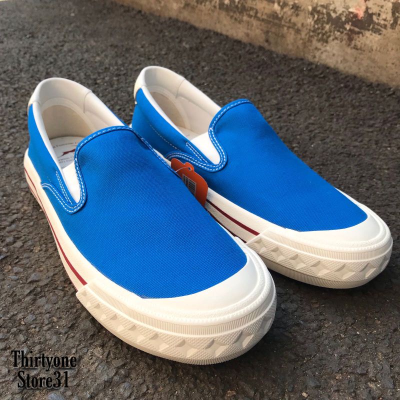 Sepatu Compass Retrogade Slip On Black White/Green/Cream/Blue | Size 35-44