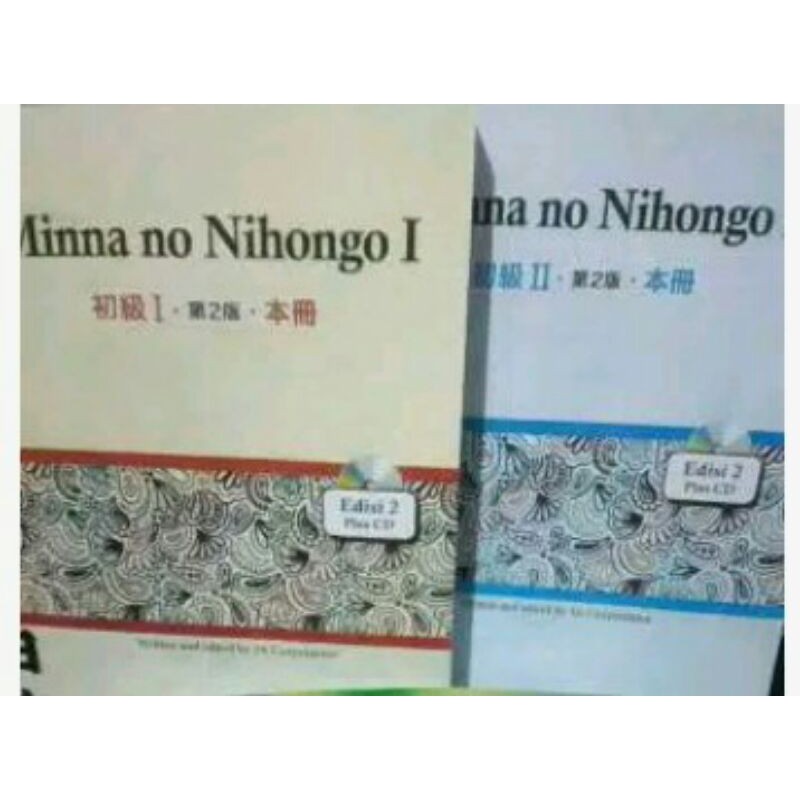 paket buku minna no nihongo 1&2,jilid 2