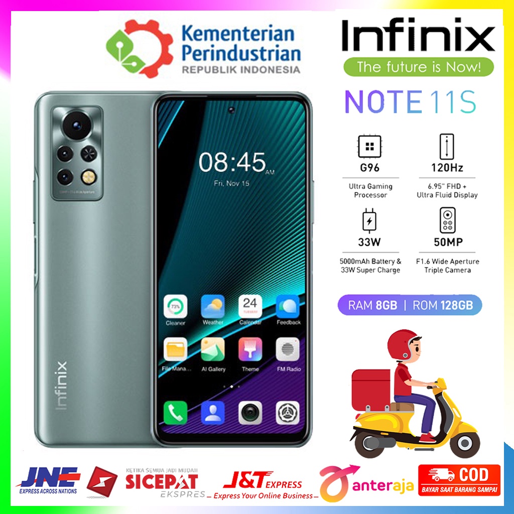 INFINIX NOTE 11S 8GB+128GB GARANSI RESMI 1 TAHUN