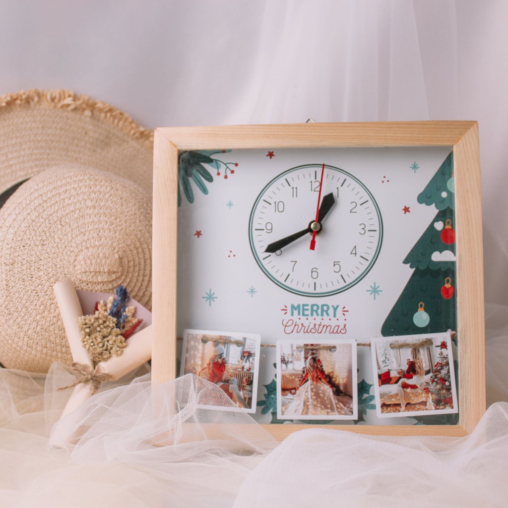 Polaroid Jam - Kotak Kado/Pigura Jam/Kado Unik/Kado Wedding/Kado Ultah/Kado Anniversary/Pigura 3D