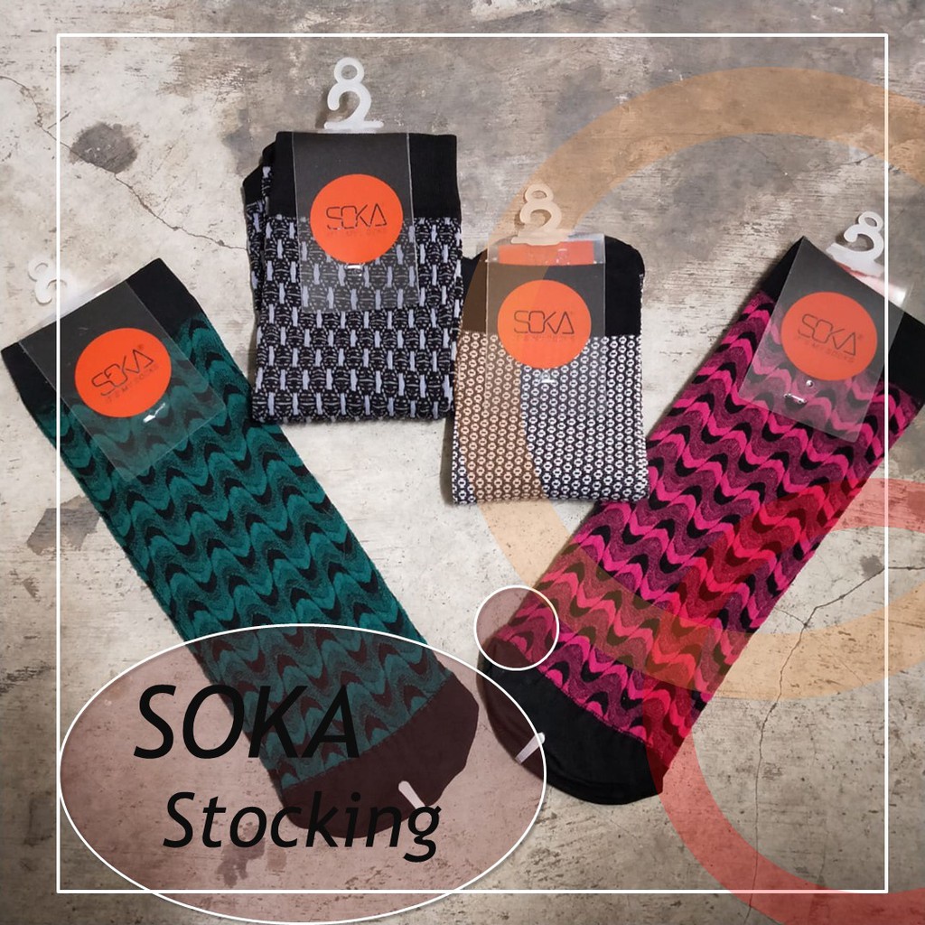 Soka Stocking Kaos Kaki Tipis Pendek