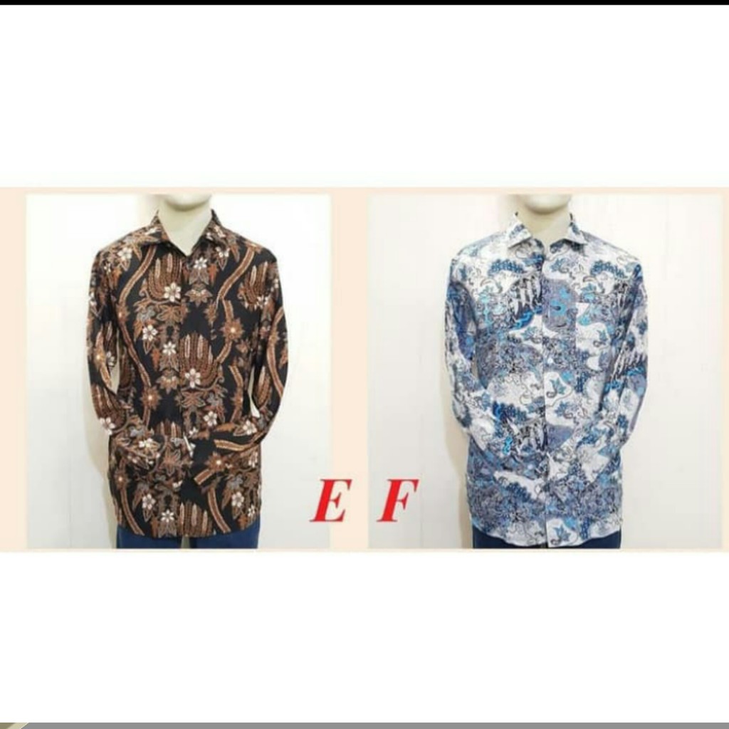 baju batik baju batik pria kemeja batik pria lengan panjang baju kondangan pria dewasa Ke188