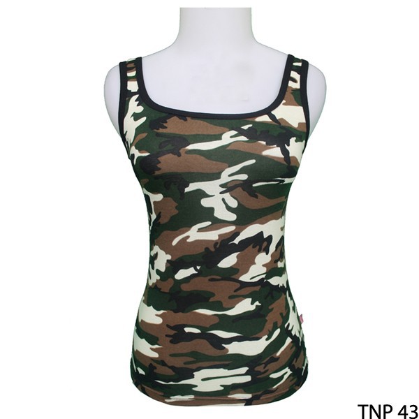 Baju Feminim Tank Top Wanita Spandek Loreng – TNP 43