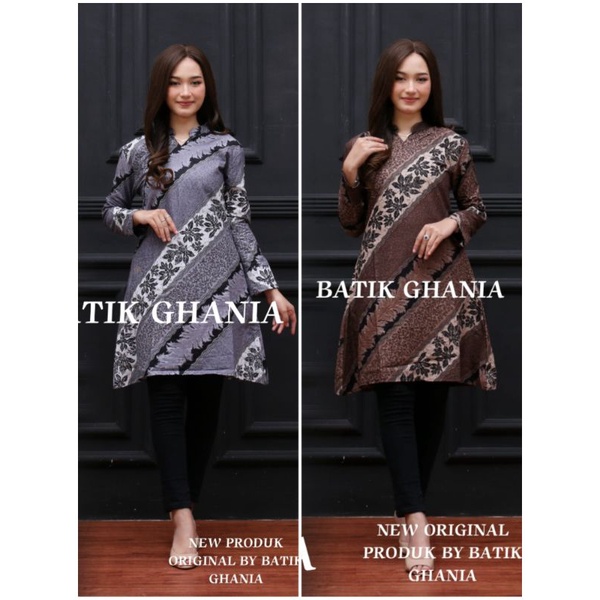 TUNIK SELILI BATIK ATASAN WANITA MODERN DAN TERBARU MOTIF SELILI TUNIK