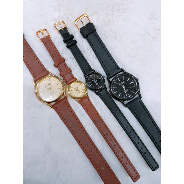 jam tangan alba Besar kecil bonus batre cadangan